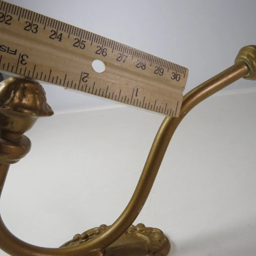 Cast Iron Metal Hook Warm Gold 8 1/4